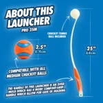 Lanciapalline per cani con impugnatura in gomma e palla da tennis, 63 cm – Chuckit! Pro Launcher M - immagine 4