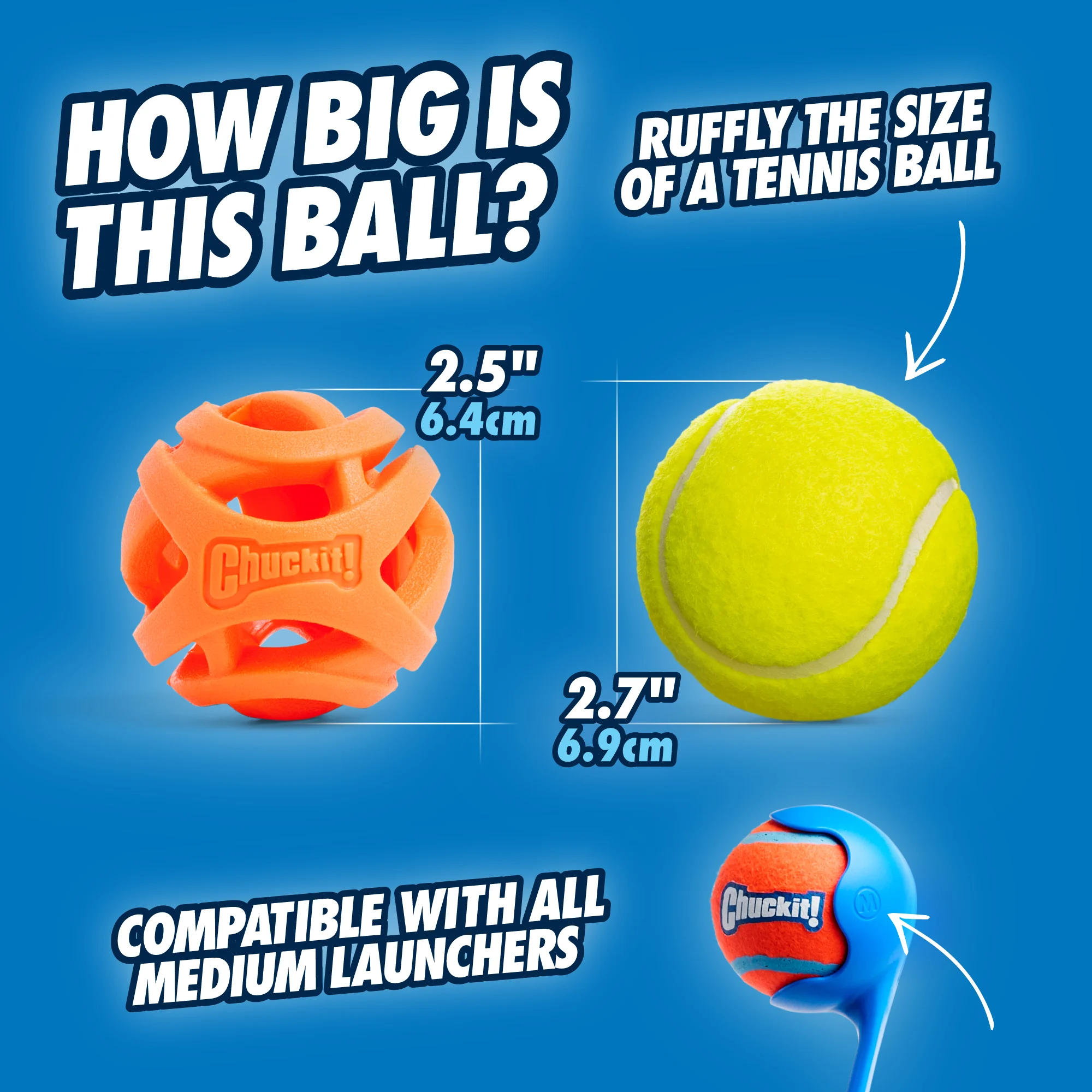 Palla da riporto per cani S, galleggiante, 5 cm, 2 pezzi – Chuckit! Air Fetch Ball - immagine 3