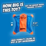 Frisbee per cani in tela con zampe luminose, 24 x 24 cm – Chuckit! Flying Squirrel M - immagine 4