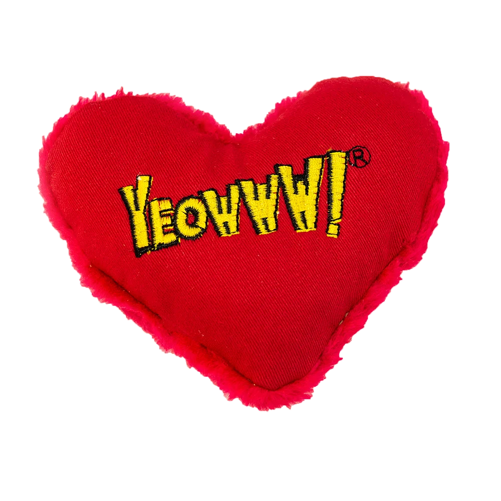 Cuore gioco per gatti con erba gatta, 10 cm – Yeowww! Hearrrt Attack - immagine 1