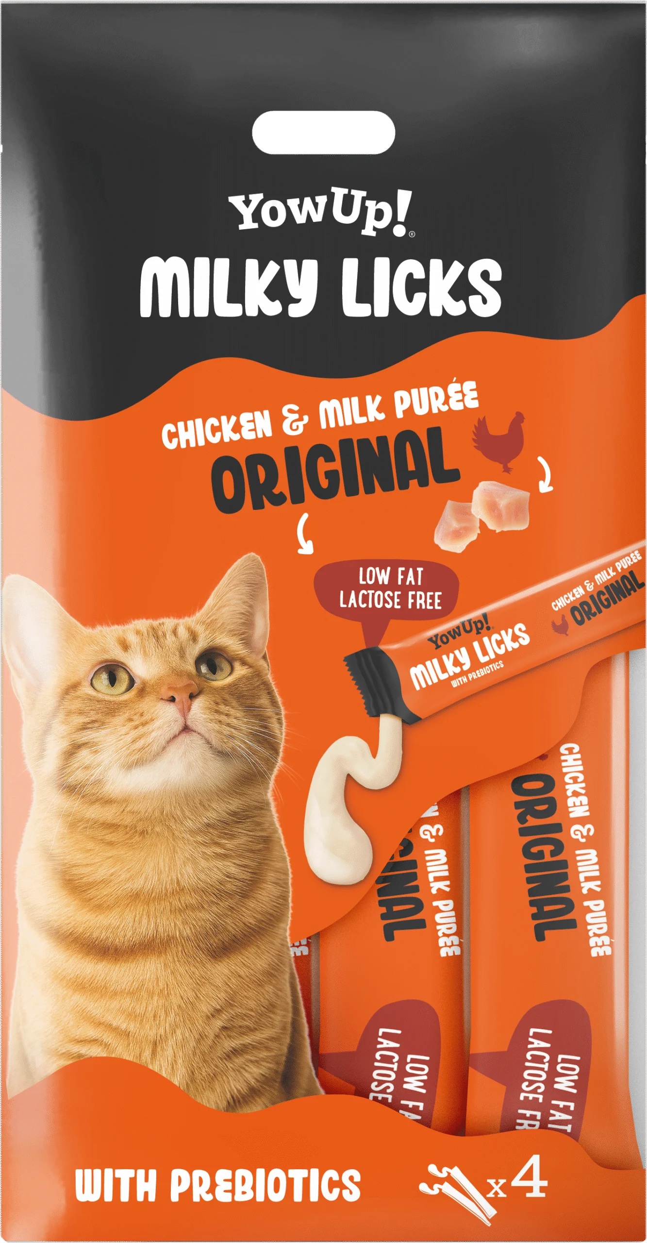 8437023761724_HD_Front.png Snack da leccare per gatti al pollo e latte – YowUp! Milky Licks - immagine 1