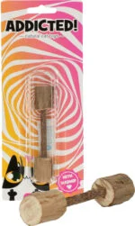 Gioco in legno a forma di manubrio per gatti con MADNIP – Addicted! Wood Dumbell