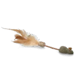Bacchetta gioco per gatti con topo, piume e MADNIP – Addicted! Stick with Mouse & Feathers - immagine 2