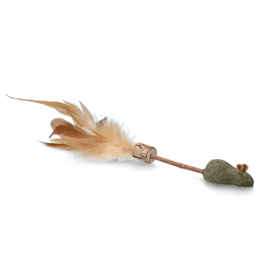 Bacchetta gioco per gatti con topo, piume e MADNIP – Addicted! Stick with Mouse & Feathers - immagine 2