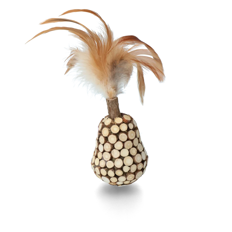 Gioco oscillante in legno per gatti con piume e MADNIP – Addicted! Wooden Wobbler with Feathers - immagine 2