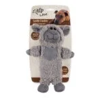 Peluche per cani in finto pile con bottiglia scrocchiante, 27,5 x 18,5 x 9,7 cm – AFP Lambswool - Cuddle Crackler - immagine 2