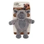 Peluche per cani in finta lana con squeaker grande, 30 x 24 x 8,5 cm – AFP Lambswool - Cuddle Paunchy - immagine 4