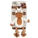 Peluche per cani con corda da mordere e dispositivo sonoro – AFP Lambswool - Cuddle Knot - immagine 2