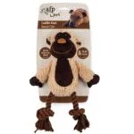 Peluche per cani con corda da mordere e dispositivo sonoro – AFP Lambswool - Cuddle Knot - immagine 4