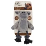 Peluche per cani con corda da mordere e dispositivo sonoro – AFP Lambswool - Cuddle Knot - immagine 3