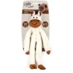 Peluche per cani con corda per i denti e squeaker, 43 x 16 x 6,5 cm – AFP Lambswool - Cuddle floppers - immagine 3