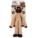 Peluche per cani con corda per i denti e squeaker, 43 x 16 x 6,5 cm – AFP Lambswool - Cuddle floppers - immagine 4