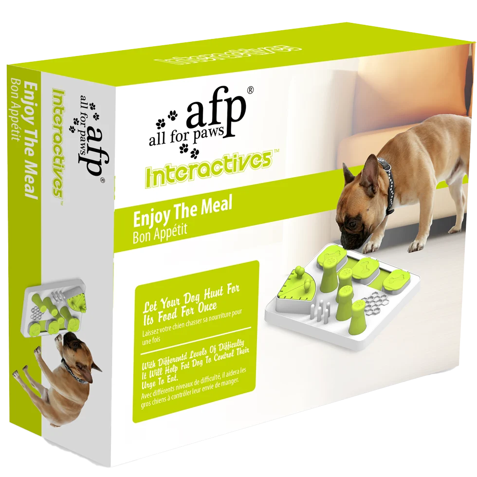 Puzzle per cani con componenti scorrevoli e sollevabili – AFP Interactives - Enjoy The Meal - immagine 1