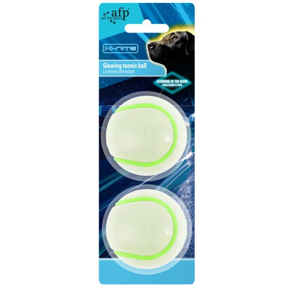 Palla luminosa per cani con squeaker – AFP K-Nite Glowing Chew Ball