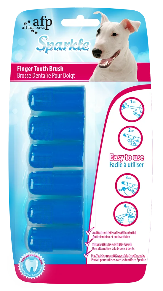 Spazzolino da dito, 6 pezzi – AFP Sparkle Finger Brush - immagine 1