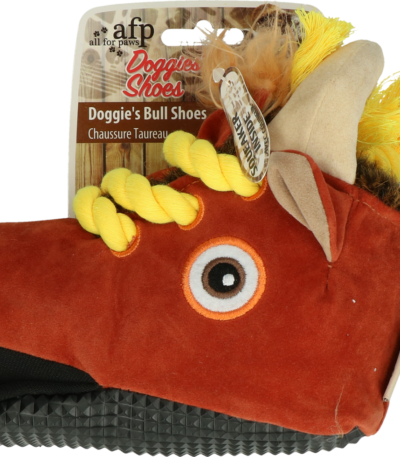 Scarpa gioco per cani con corda intrecciata e squeaker, 18 x 8 x 16 cm – AFP Doggies' Shoes Bull