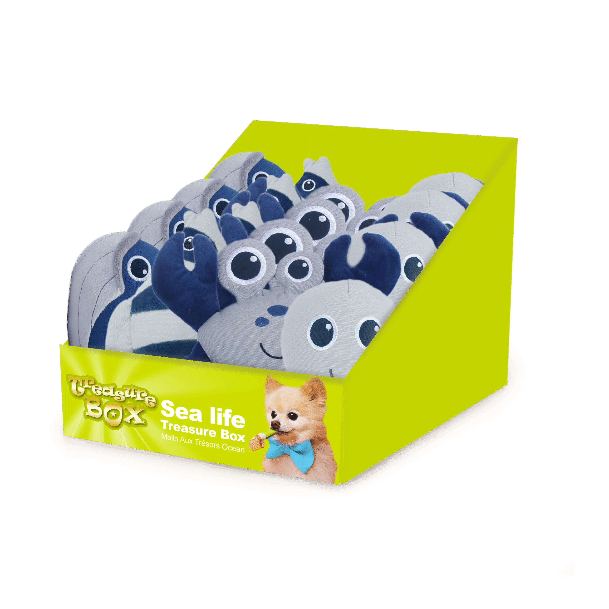 Espositore di giochi per cani con peluche e giocattoli, 12 pezzi – AFP Treasure Box Sea Life - immagine 1