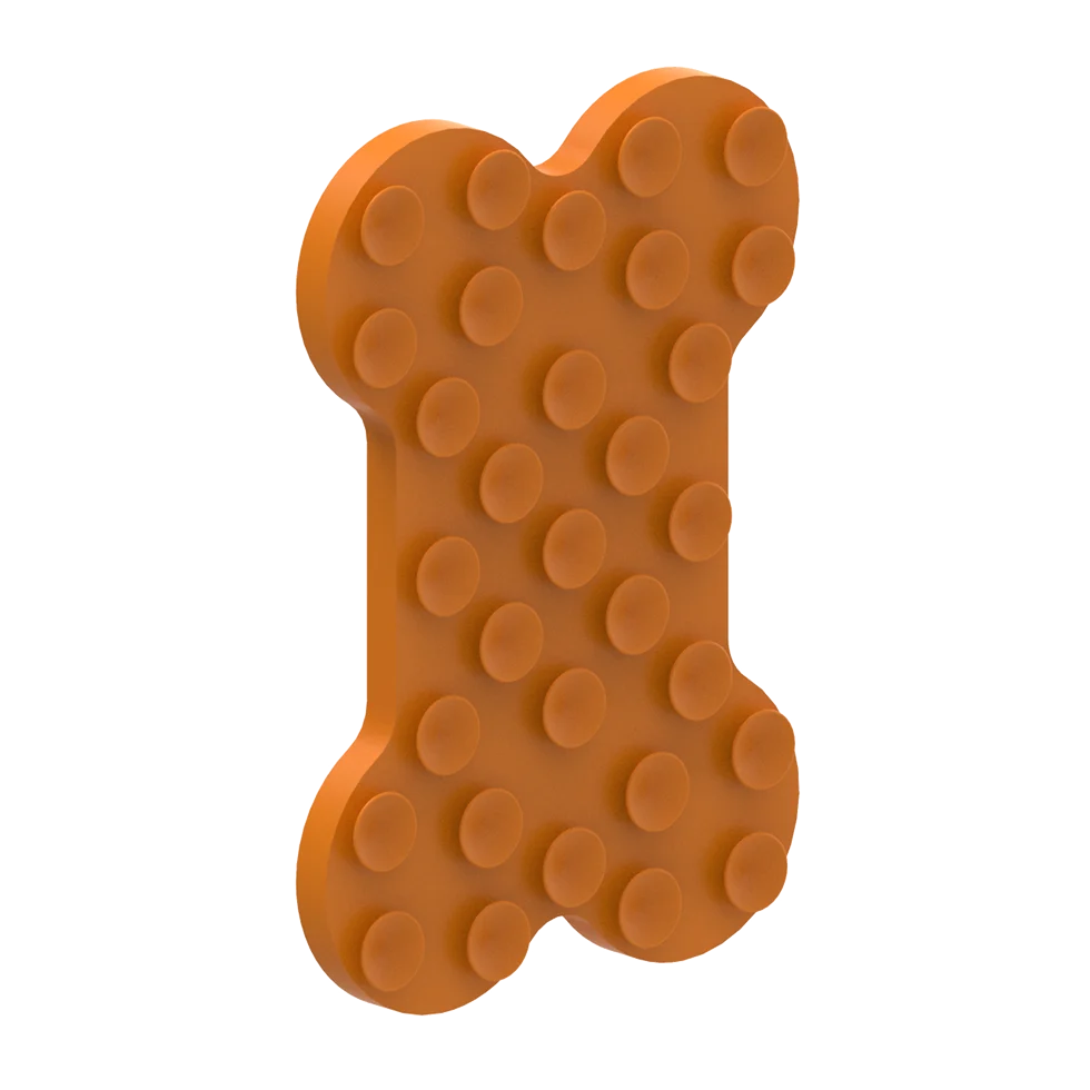 Tappetino da leccare per cani con rilievi e ventose, 28 x 19 cm – AFP Bone Appetit - Tasty Bone Lick Mat L - immagine 5