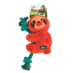 Peluche per cani con corda da masticare e squeaker, 31 x 17,5 x 6 cm – AFP Safari - Rope Cuddle Luiaard