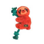 Peluche per cani con corda da masticare e squeaker, 31 x 17,5 x 6 cm – AFP Safari - Rope Cuddle Luiaard - immagine 3