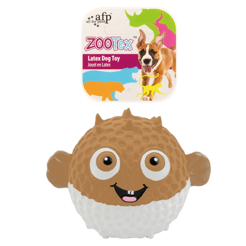Gioco per cani in lattice Pesce palla con squeaker – AFP Bouncy Puffer - immagine 1