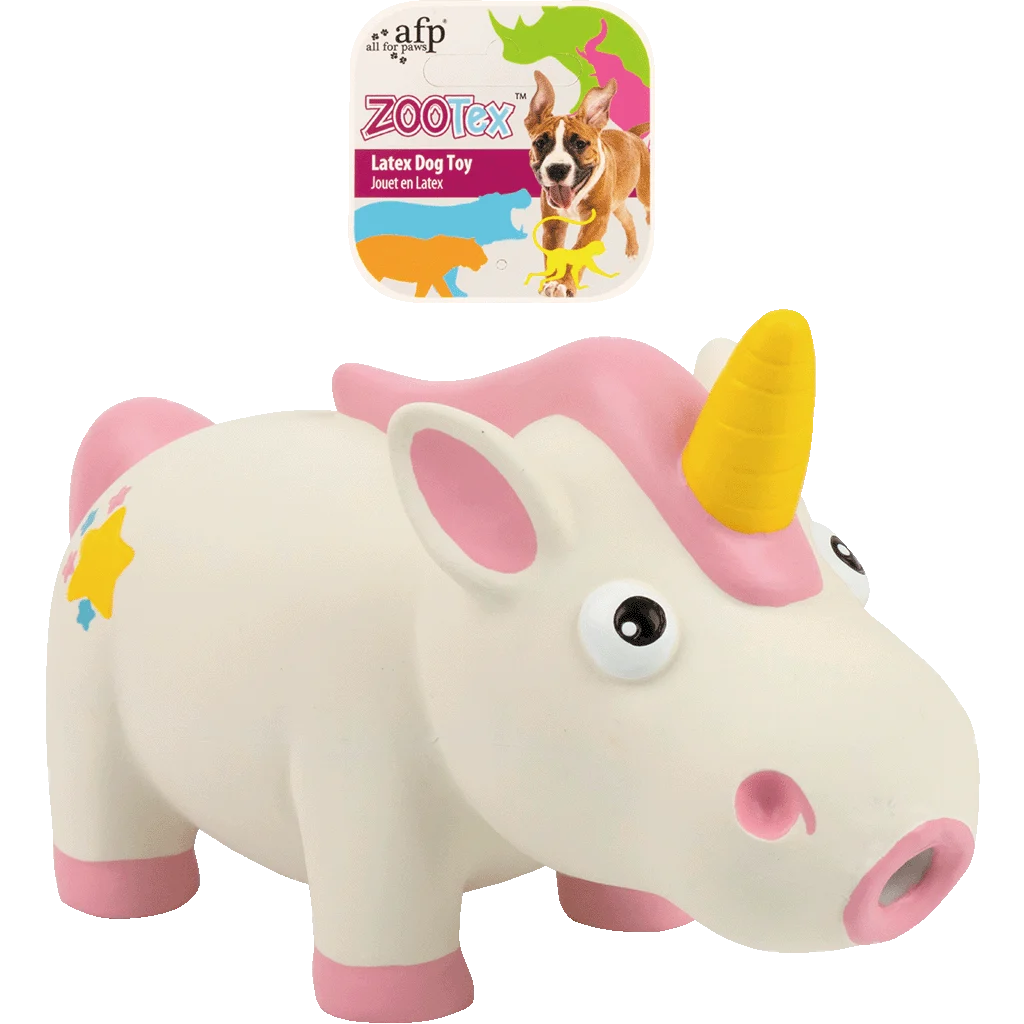 Gioco per cani in lattice con squeaker, taglia L – AFP ZooTex Penelope the Unicorn - immagine 1