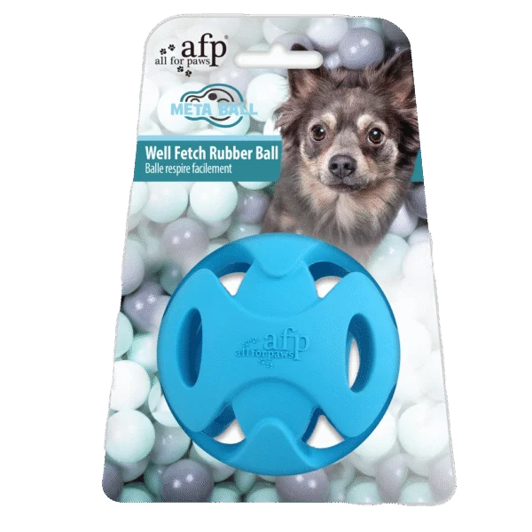 Pallina per cani con fori per il riporto, ø 6,3 cm – AFP Meta Ball Well Fetch Ball