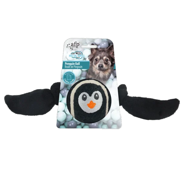 Palla per cani Pinguino con ali morbide, 20 x 14 x 1,5 cm – AFP Meta Ball Ball Pinguin