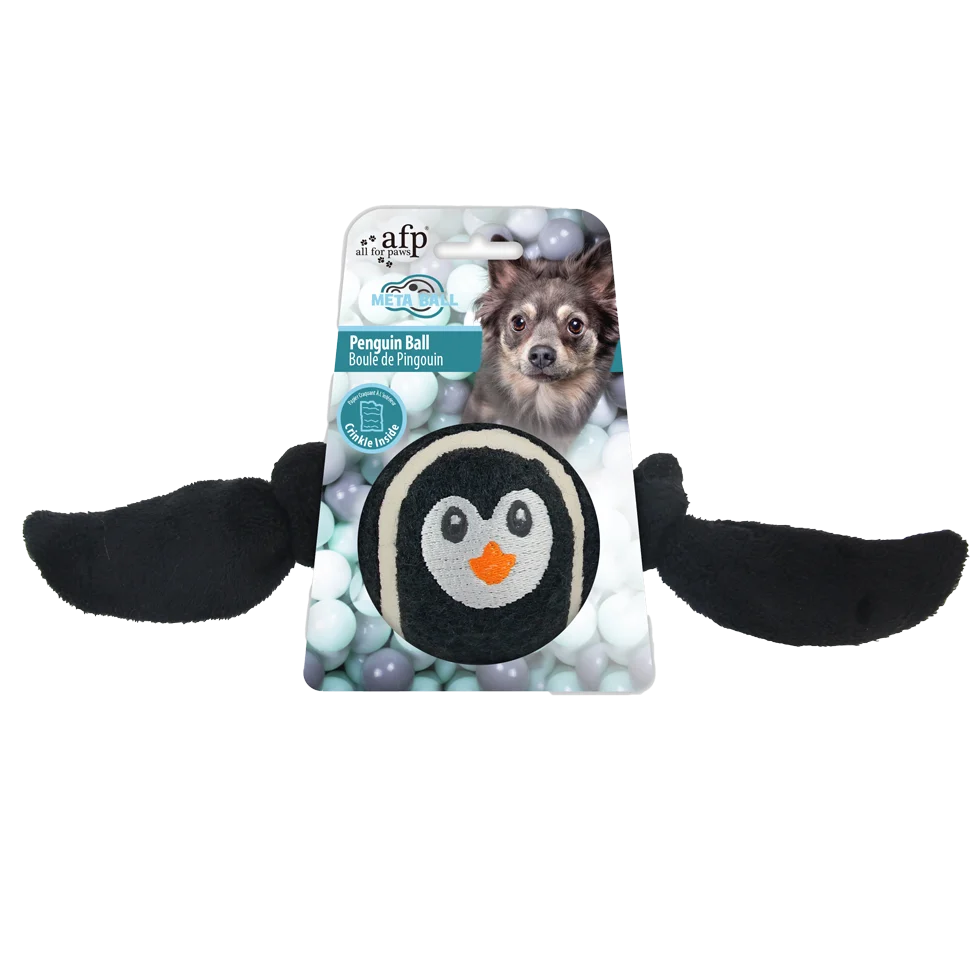 AFPH03912.png Palla per cani Pinguino con ali morbide, 20 x 14 x 1,5 cm – AFP Meta Ball Ball Pinguin - immagine 1