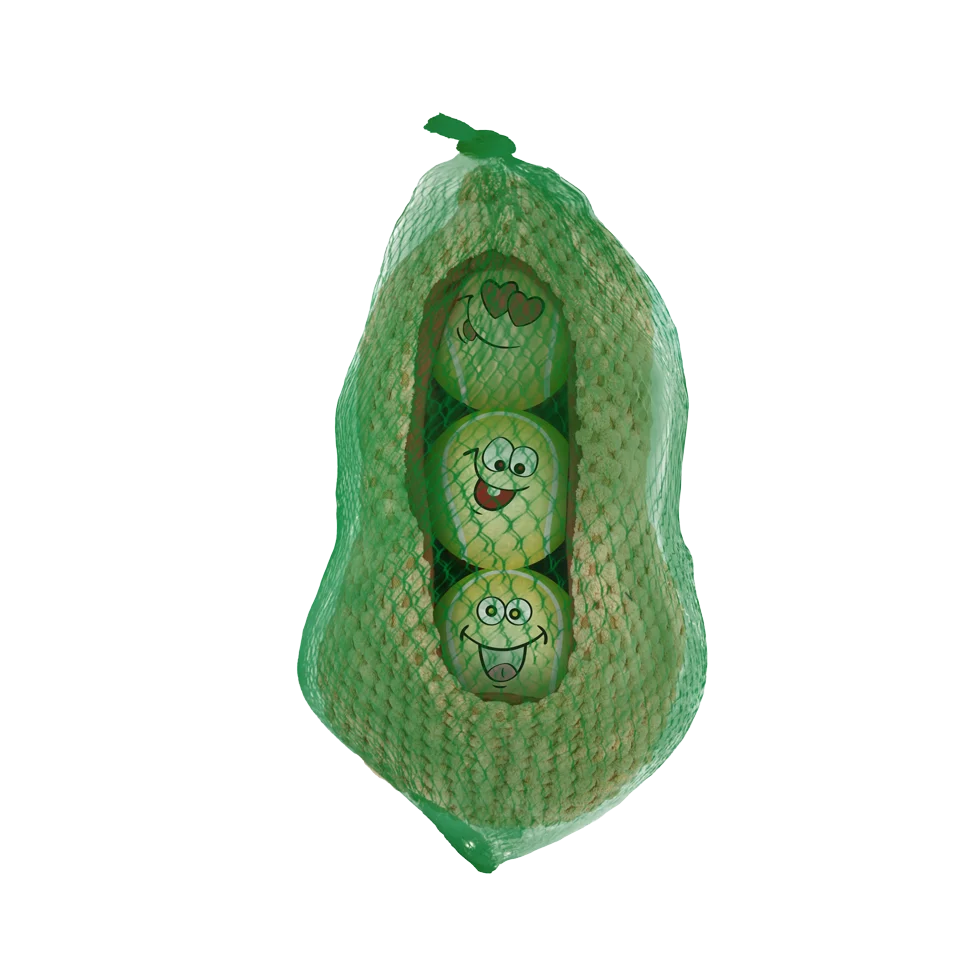 Set di palline per cani a forma di arachide, 3 palline con sonaglio, ø 6,3 cm – AFP Meta Ball Ball Set w/ Peanut pod - immagine 3
