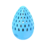 Uovo da gioco per cani con rumore scoppiettante di bottiglia, L, 15,5 x 9,6 x 9,6 cm – AFP Meta Ball Holey Egg - immagine 2