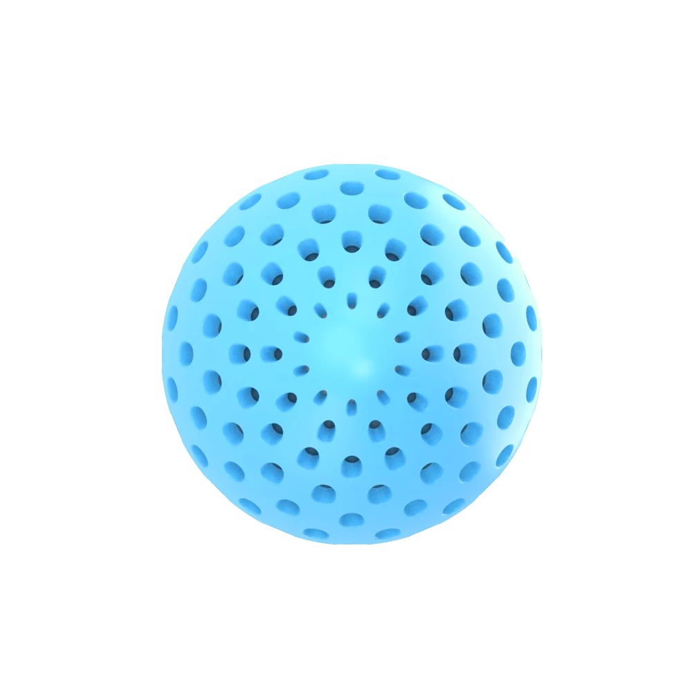 Uovo da gioco per cani con rumore scoppiettante di bottiglia, L, 15,5 x 9,6 x 9,6 cm – AFP Meta Ball Holey Egg - immagine 3