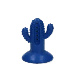 Gioco da masticare a forma di cactus in gomma con ventosa, S blu, 6,4 x 8,4 x 6,5 cm – AFP Dental Chews - Dental Cactus - immagine 2