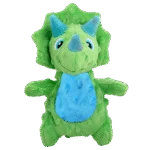 Peluche per cani con squeaker e materiale frusciante, circa 18 cm – AFP My T-Rex Thomas the Mini Triceratops S - immagine 2