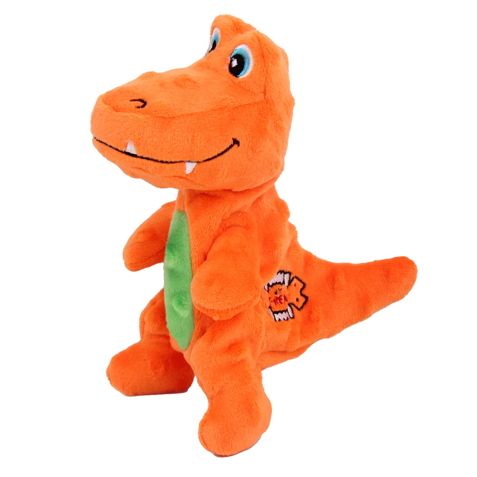 Peluche per cani con squeaker e materiale frusciante, circa 18 cm – AFP My T-Rex Tim the Mini T-Rex S - immagine 2