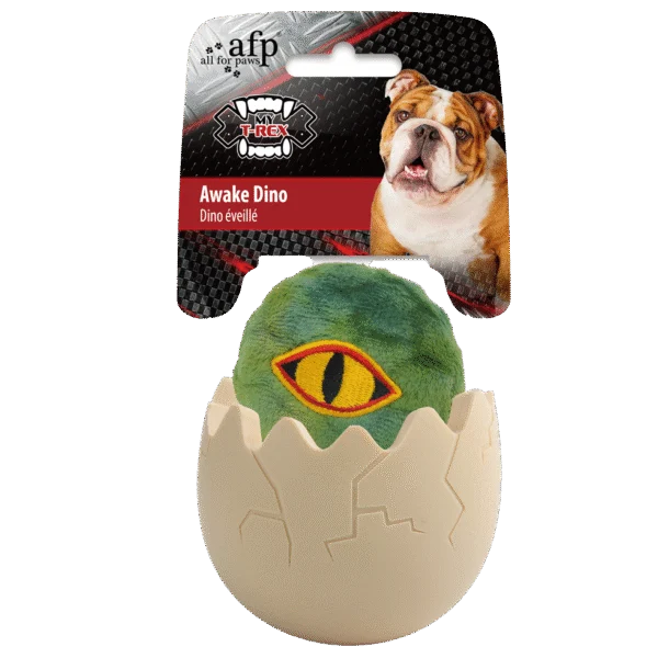 Gioco per cani con spazio per i premi, 8 x 8 x 10,3 cm – AFP My T-Rex Awake Dino