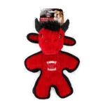 Peluche per cani con squeaker e bordo simile alla gomma, circa 24 cm – AFP My T-Rex Mighty Stier
