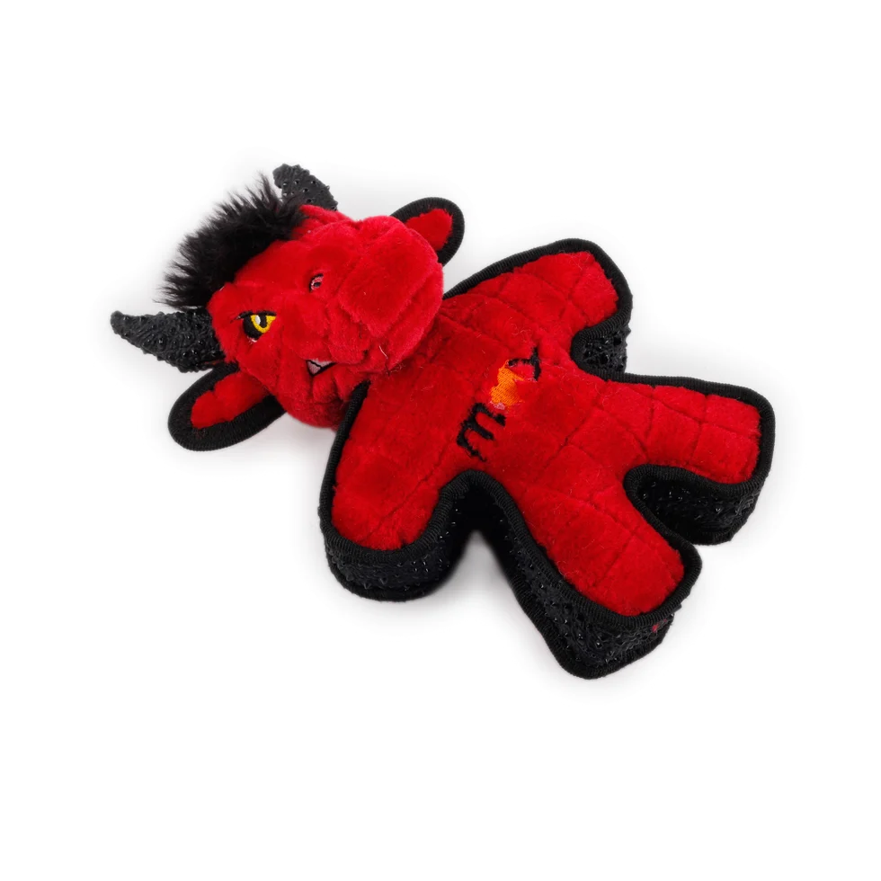 Peluche per cani con squeaker e bordo simile alla gomma, circa 24 cm – AFP My T-Rex Mighty Stier - immagine 3