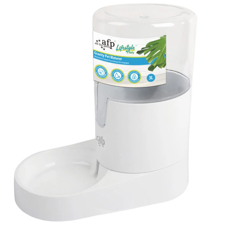 Ciotola per cani con serbatoio d’acqua, 3 l – AFP Lifestyle 4 Pets Gravity Pet Waterer
