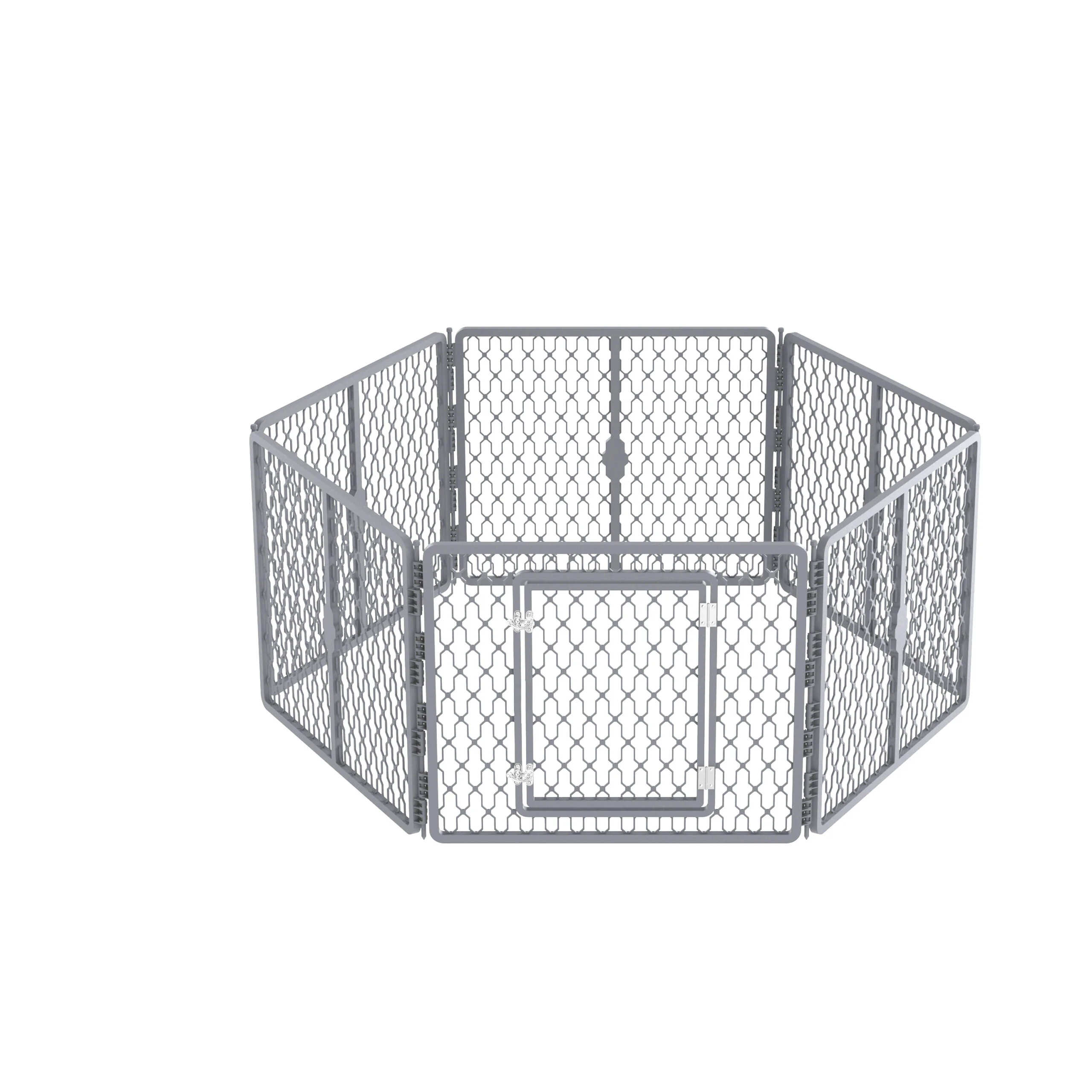 Recinto per cani da interno e da esterno, 6 pannelli, 155 x 140 x 66 cm – AFP Dog Play Pen - immagine 1