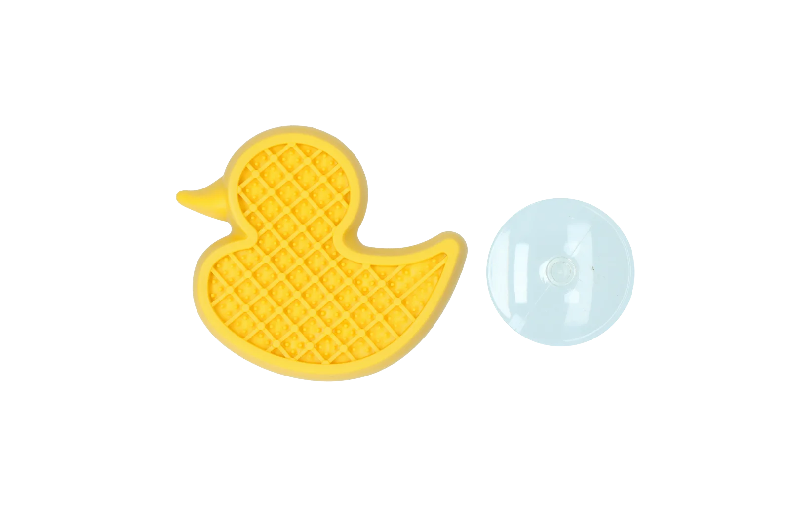 Paperella da bagno per cani con ventosa e puntini in silicone, 13 x 10 cm – AFP Calm Paws - Bath Anti-anxiety Duck - immagine 3