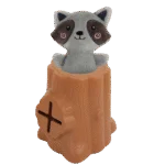 Gioco per snack in gomma con peluche, Procione, 6,5 x 8 x 13,2 cm – AFP Treats In "V" Hiders - Tree-Hider - immagine 4