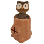 Gioco per snack in gomma con peluche, gufo, 6,5 x 8 x 13,2 cm – AFP Treats In "V" Hiders - Tree-Hider - immagine 3