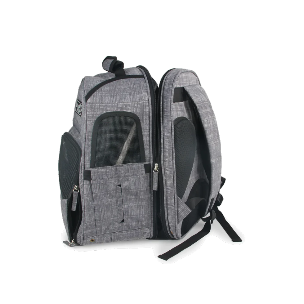Zaino espandibile per cani con rete, 46 x 30 x 20 cm – AFP Travel Dog - Expandable Backpack Carrier - immagine 4