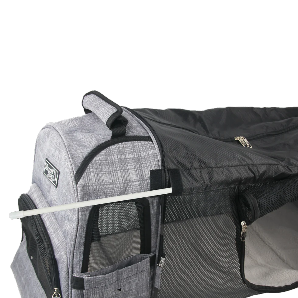 Zaino espandibile per cani con rete, 46 x 30 x 20 cm – AFP Travel Dog - Expandable Backpack Carrier - immagine 6