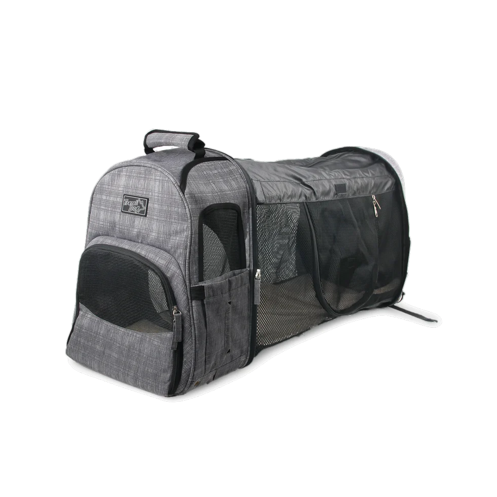 Zaino espandibile per cani con rete, 46 x 30 x 20 cm – AFP Travel Dog - Expandable Backpack Carrier - immagine 3