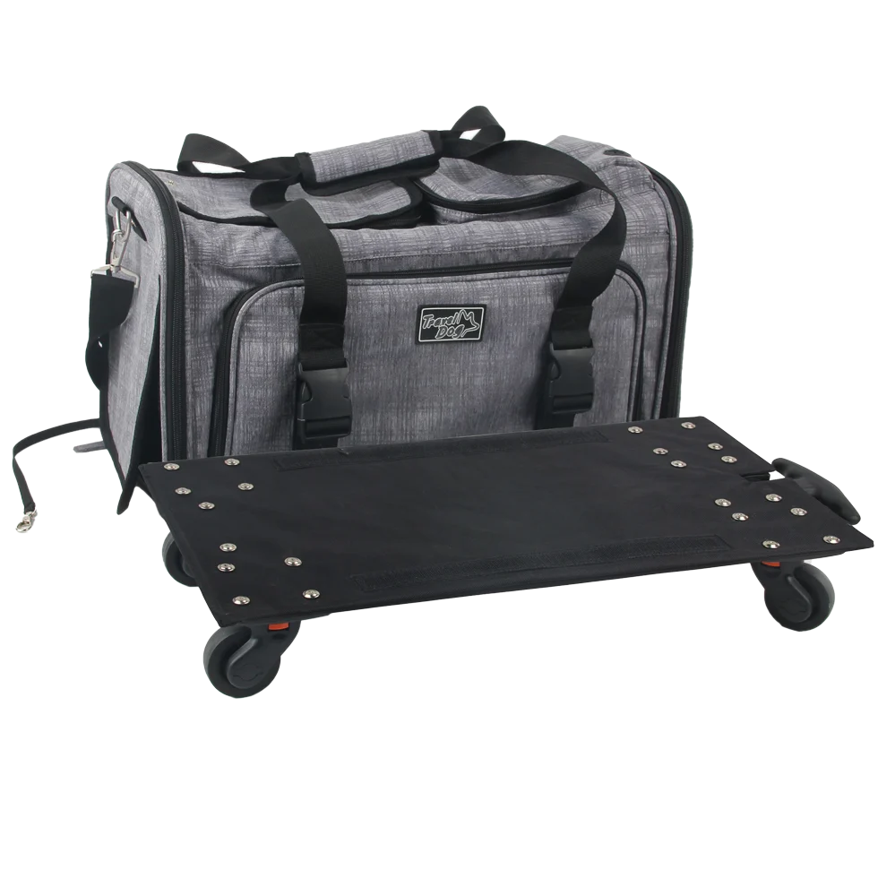 AFPH08134.png Trolley per cani con funzione di trasporto a mano, fino a 11 kg – AFP Travel Dog - Rolling Pet Carrier - immagine 1
