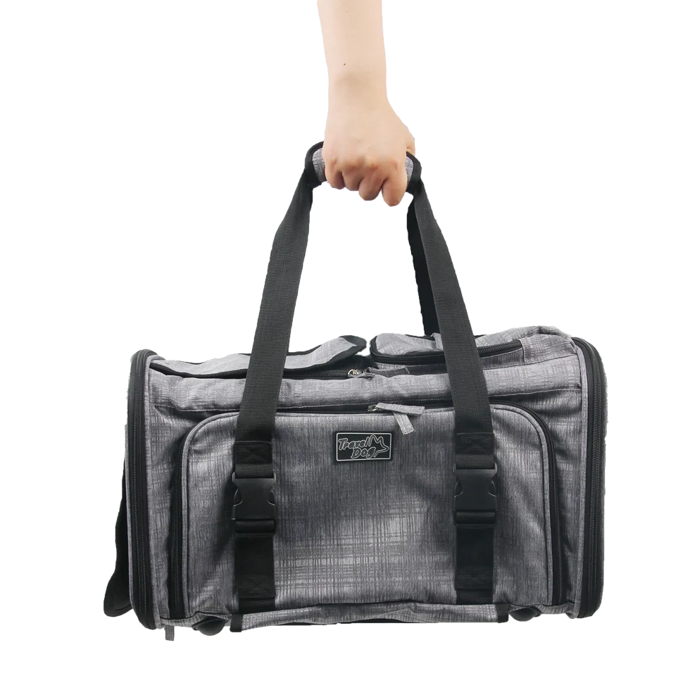 Trolley per cani con funzione di trasporto a mano, fino a 11 kg – AFP Travel Dog - Rolling Pet Carrier - immagine 6