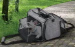 Trolley per cani con funzione di trasporto a mano, fino a 11 kg – AFP Travel Dog - Rolling Pet Carrier - immagine 2