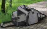 Trolley per cani con funzione di trasporto a mano, fino a 11 kg – AFP Travel Dog - Rolling Pet Carrier - immagine 4